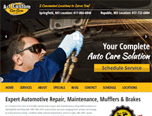 Tablet Screenshot of a-1customautorepair.com